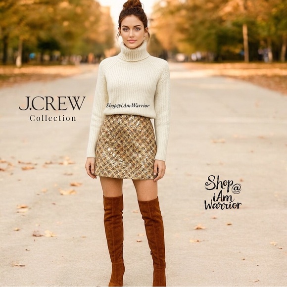J.Crew Collection RARE NWT paillettes embellished mini skirt *shop@iamwarrior - Picture 1 of 13